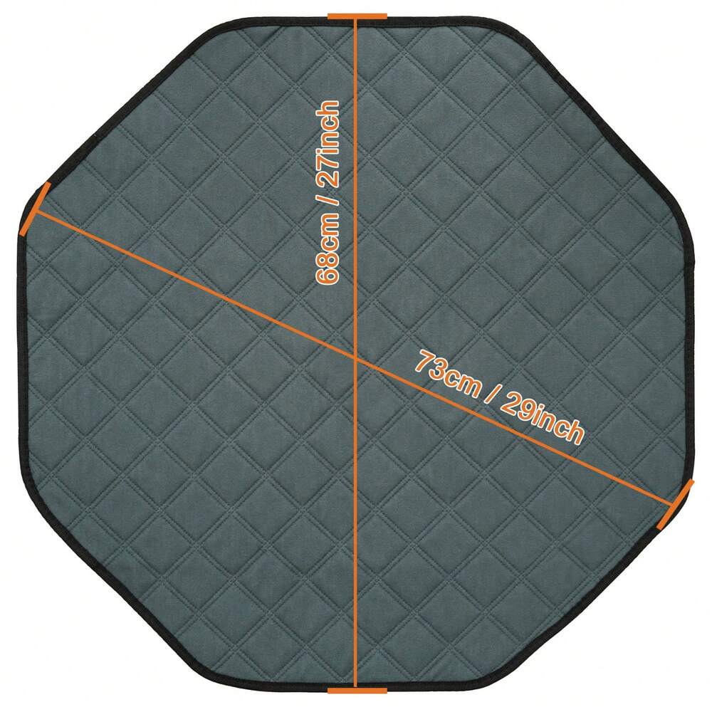 Washable Octagon Dog Pee Pad Reusable Cat Sleep Play Mat Fits 29 Inch Pen Crate Absorbent Leakproof Non Slip Puppy Training Pad Indoor