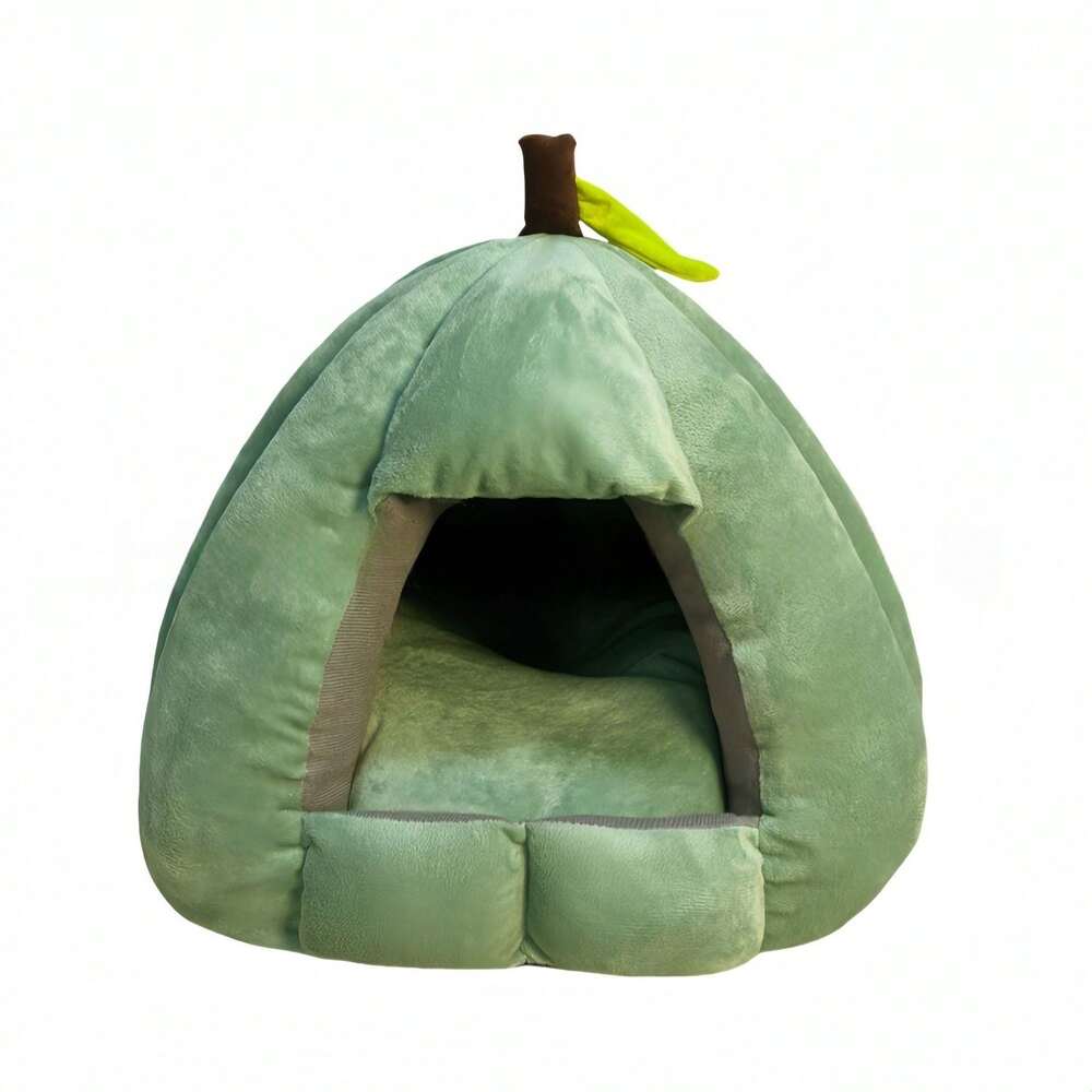 4 Season Enclosed Cat Dog Bed Warm Cozy Pet House With Cushion Sofa Style Nest Comfortable Bed Mat For Cats And Small To Medium Dogs