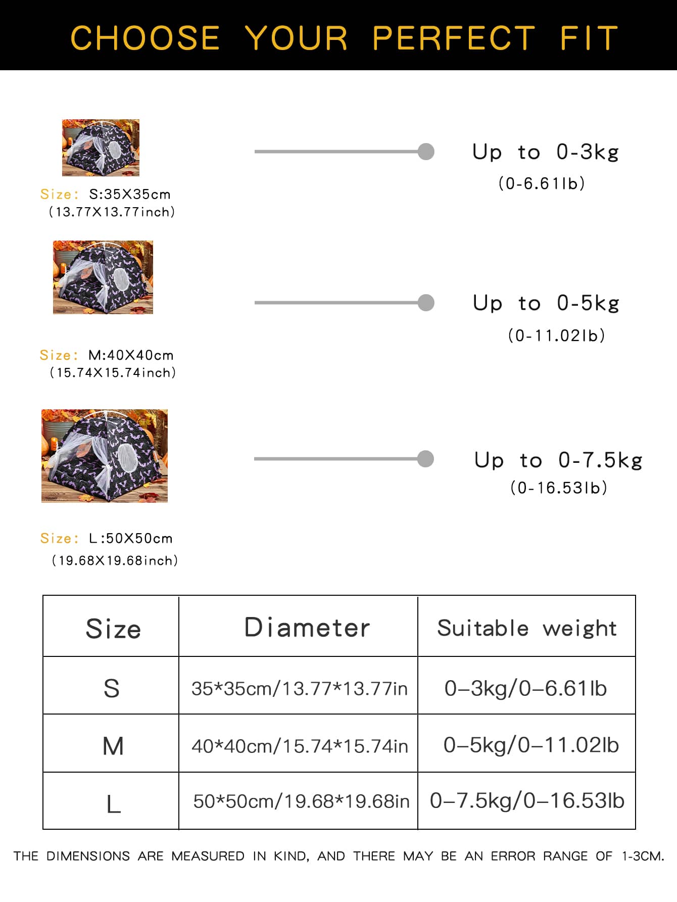 Breathable Pet Tent With Cute Bat Pattern Foldable Washable House For Small Medium Cats Dogs Cozy Portable Indoor Outdoor Sleeping Bed