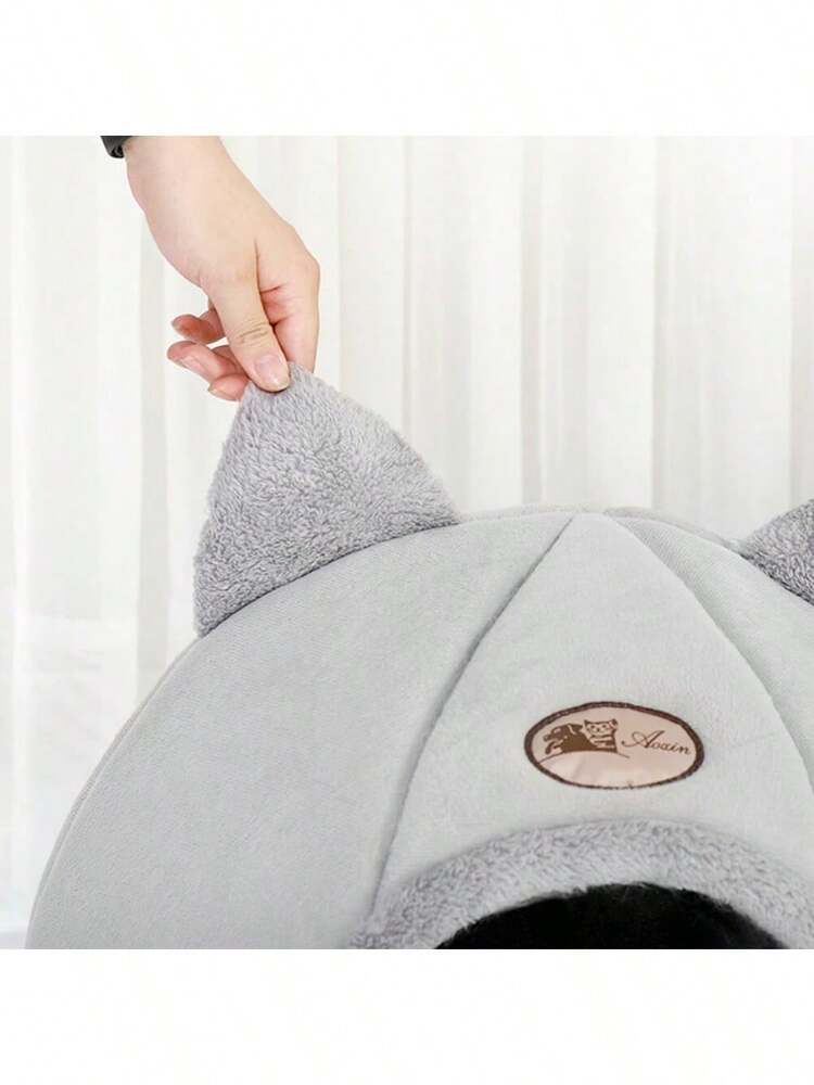 Cozy Wool Cat Cave Bed Indoor Dog House Warm Pet Nest Kennel Comfortable Sleeping Bag Hideout For Small Medium Size Cats And Puppies