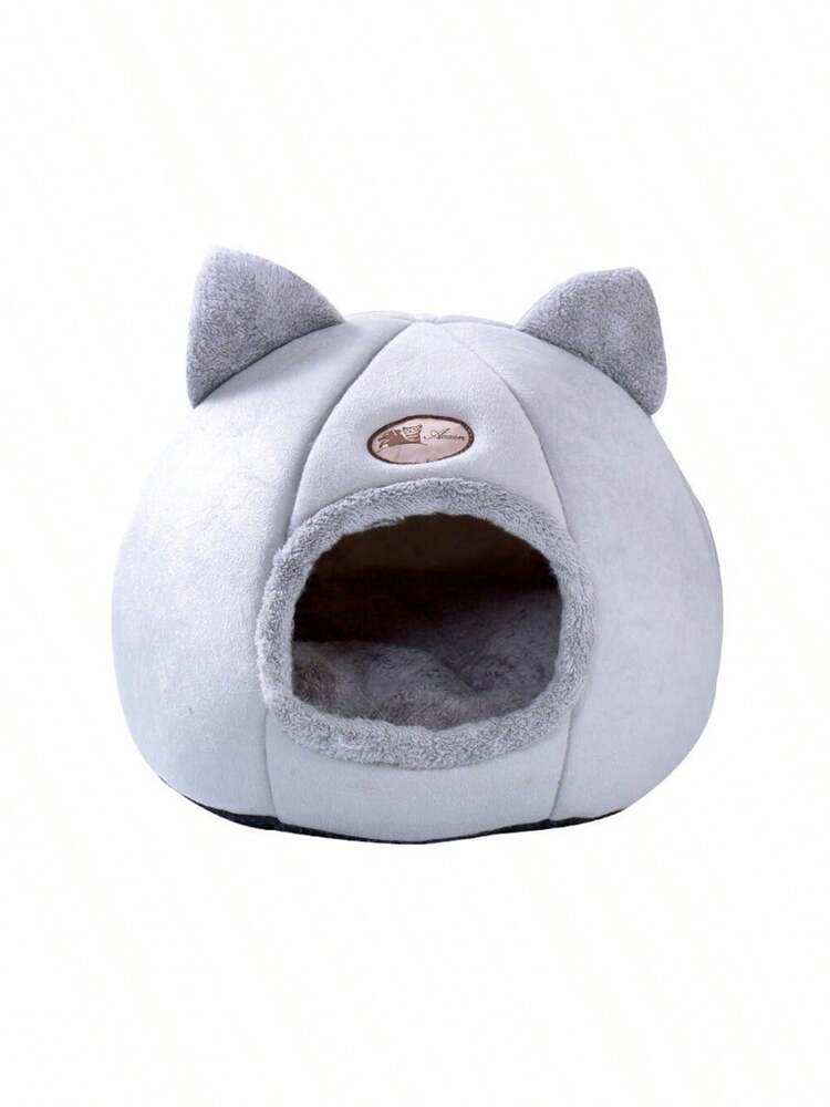 Cozy Wool Cat Cave Bed Indoor Dog House Warm Pet Nest Kennel Comfortable Sleeping Bag Hideout For Small Medium Size Cats And Puppies
