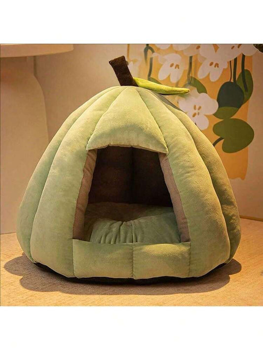 4 Season Enclosed Cat Dog Bed Warm Cozy Pet House With Cushion Sofa Style Nest Comfortable Bed Mat For Cats And Small To Medium Dogs