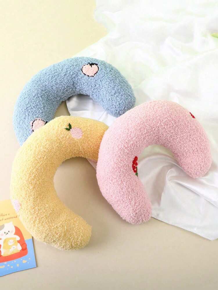 Calming Pet Pillow For Dogs And Cats Soft Fluffy U Shaped Neck Pillow Anxiety Relief Cushion For Pets Joint Pain Comfort Sleeping Bed