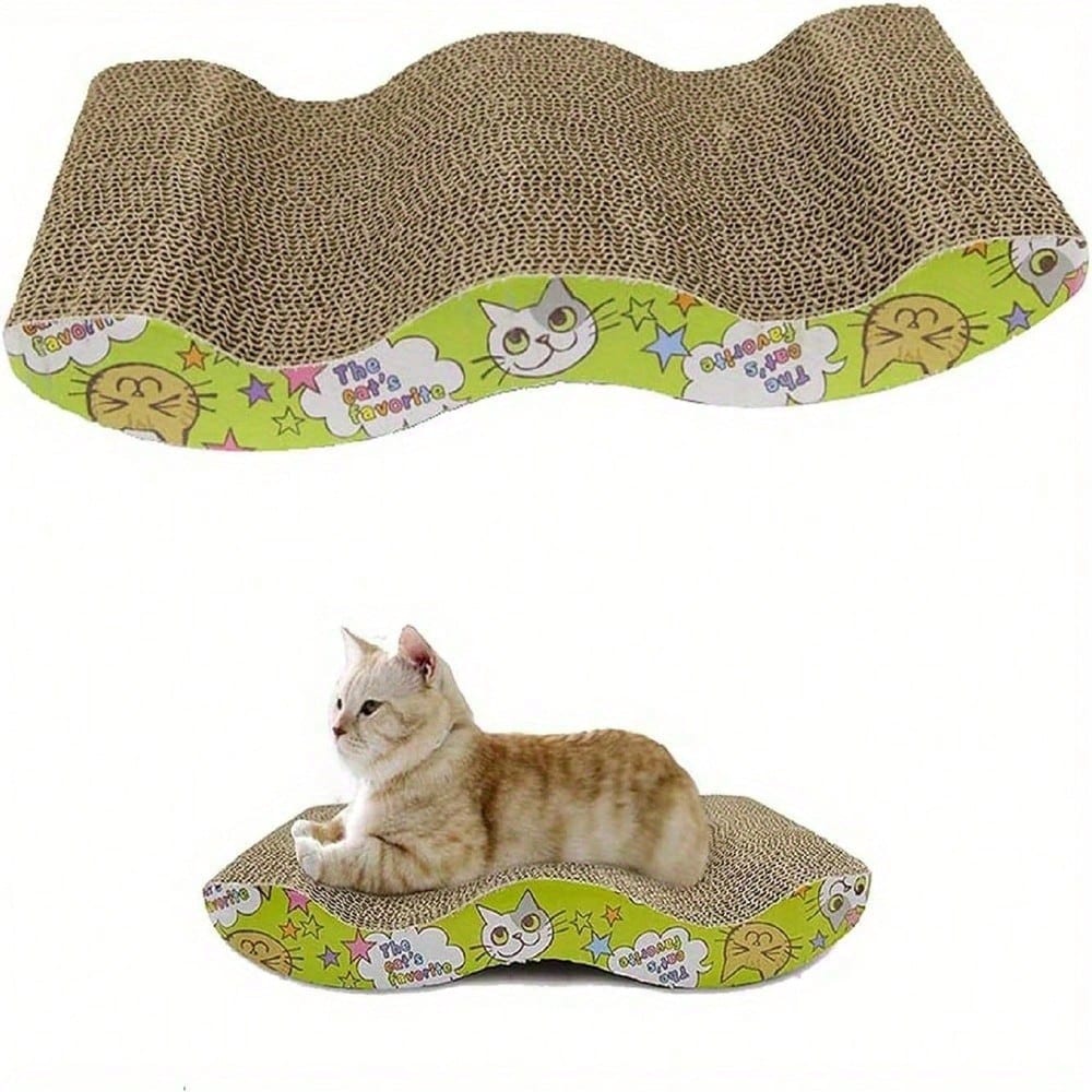 Cat Scratcher Pad Corrugated Cardboard Scratching Board Sofa Bed Mat For Cats Kittens Interactive Toy Claw Care Furniture Protector
