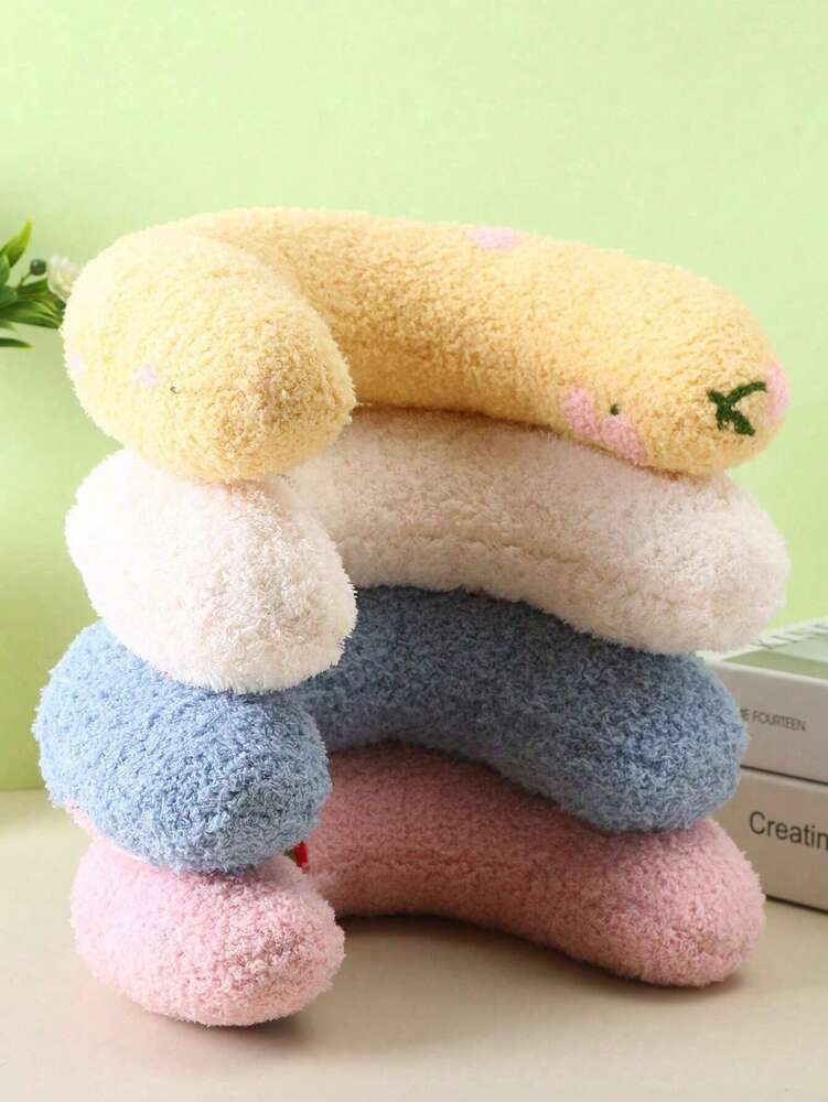 Calming Pet Pillow For Dogs And Cats Soft Fluffy U Shaped Neck Pillow Anxiety Relief Cushion For Pets Joint Pain Comfort Sleeping Bed