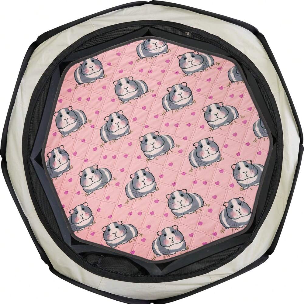 Washable Octagon Dog Pee Pad Reusable Cat Sleep Play Mat Fits 29 Inch Pen Crate Absorbent Leakproof Non Slip Puppy Training Pad Indoor