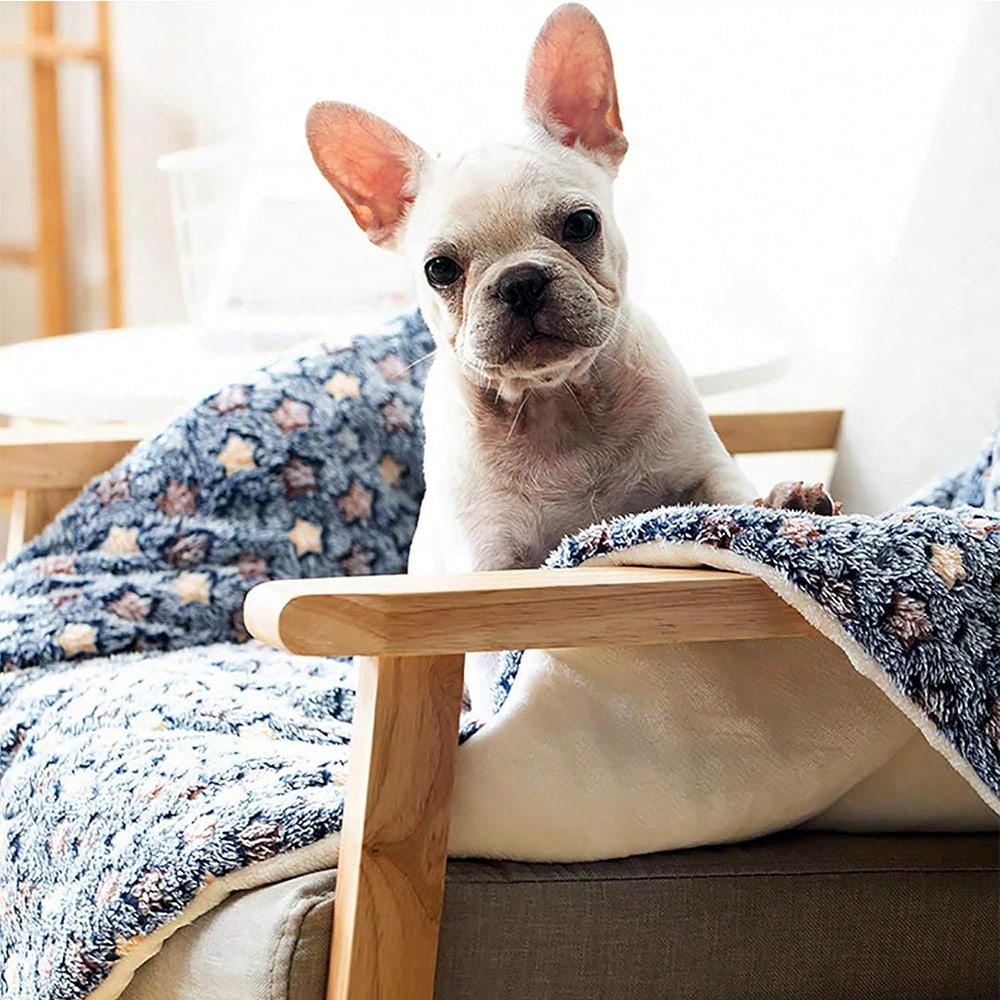 Soft Flannel Pet Bed Mat Short Plush Sleeping Blanket Cushion For Cats Small Dogs Warm Comfortable Pad Cozy Indoor Pet Accessory